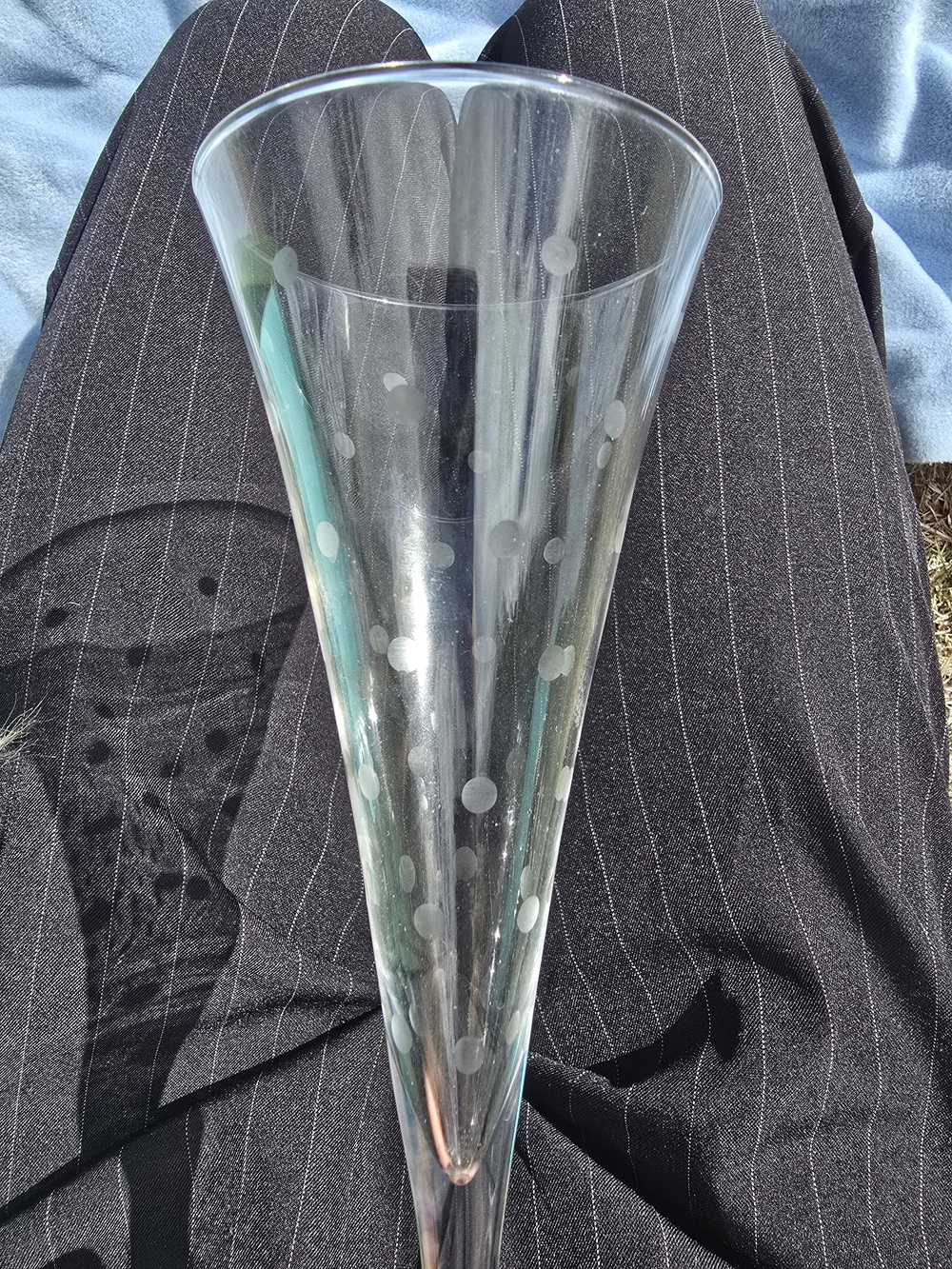 Kate Spade New York x Lenox Larabee Dot Crystal Toasting Flutes Set - 2 Pcs